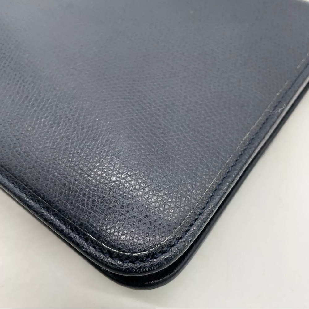 Authentic Christian Dior Leather Navy Chain Shoulder Bag - Picture 7 of 16